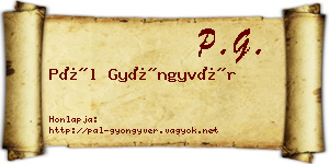 Pál Gyöngyvér névjegykártya